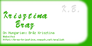 krisztina braz business card